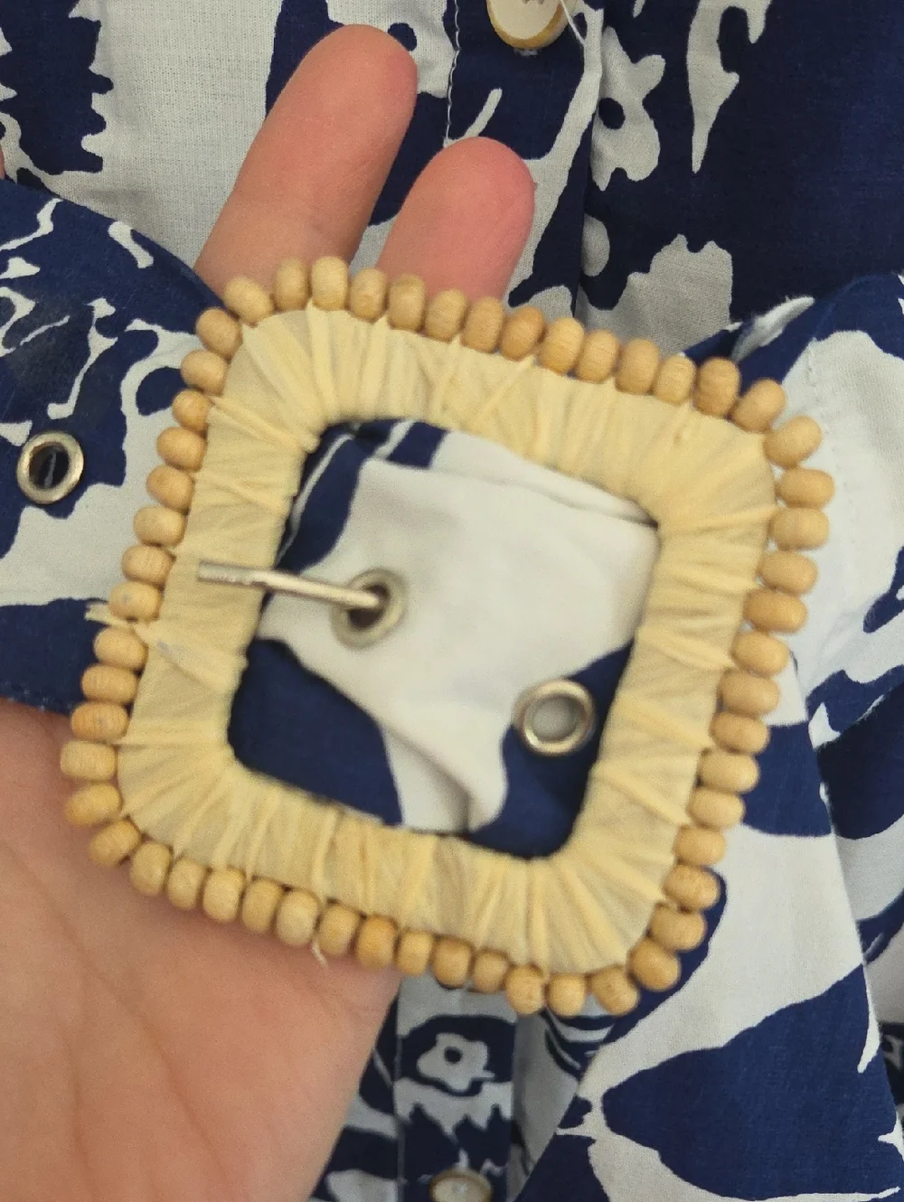 Joie Santorini Blue And White Button Down Dress - Picture 5 of 9